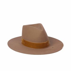 Lack of Color Benson Tri Brown Wool Crown Fedora Hat